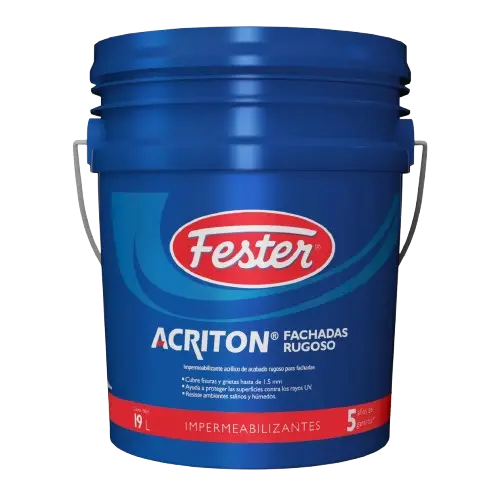 Fester Acriton Fachadas Rugoso Blanco Cubeta 19 L - Fester
