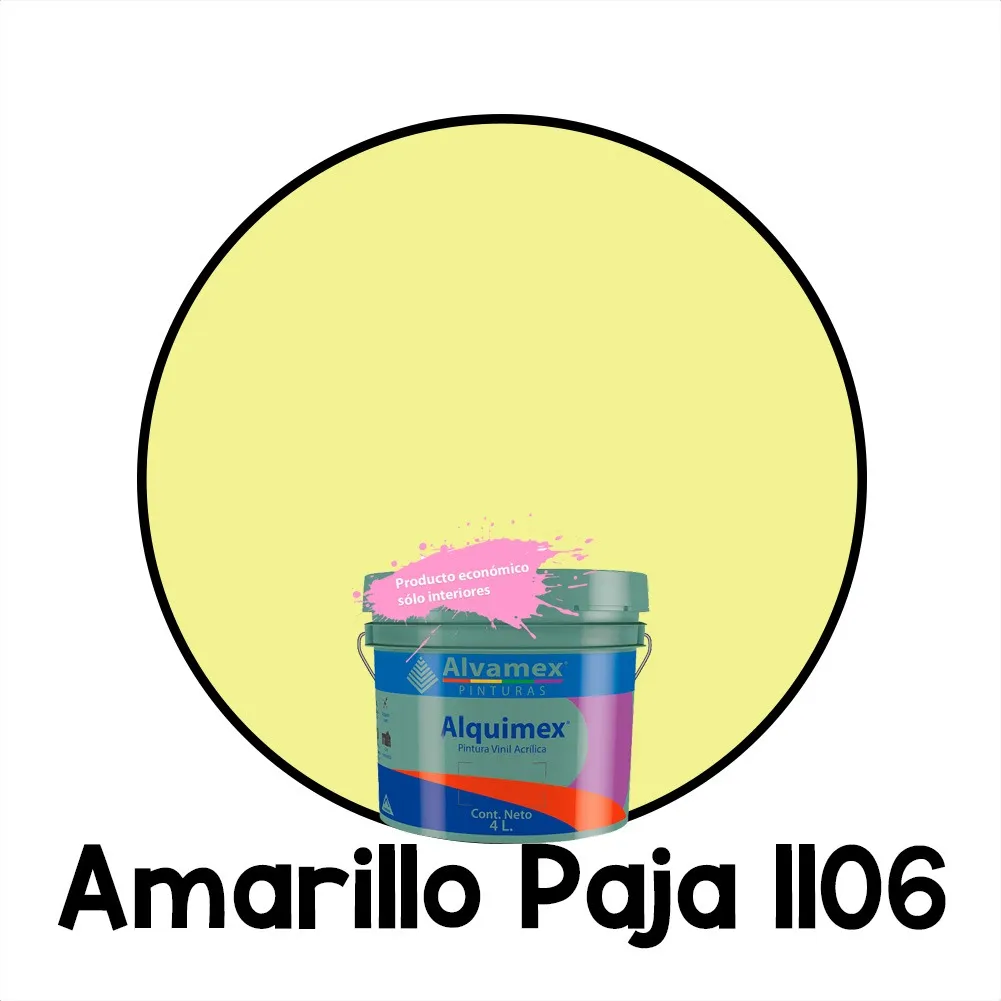 Alquimex Amarillo Paja 4L Alvamex