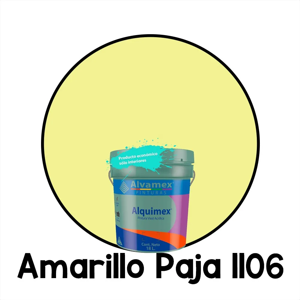 Alquimex Amarillo Paja 19L Alvamex